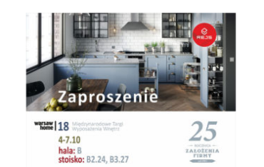 REJS zaprasza na Targi Warsaw Home