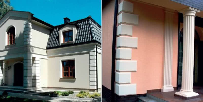 Bonie widoczne w narożnikach elewacji budynku. fot. Fasada System Bonie widoczne w narożnikach elewacji budynku. fot. Fasada System
